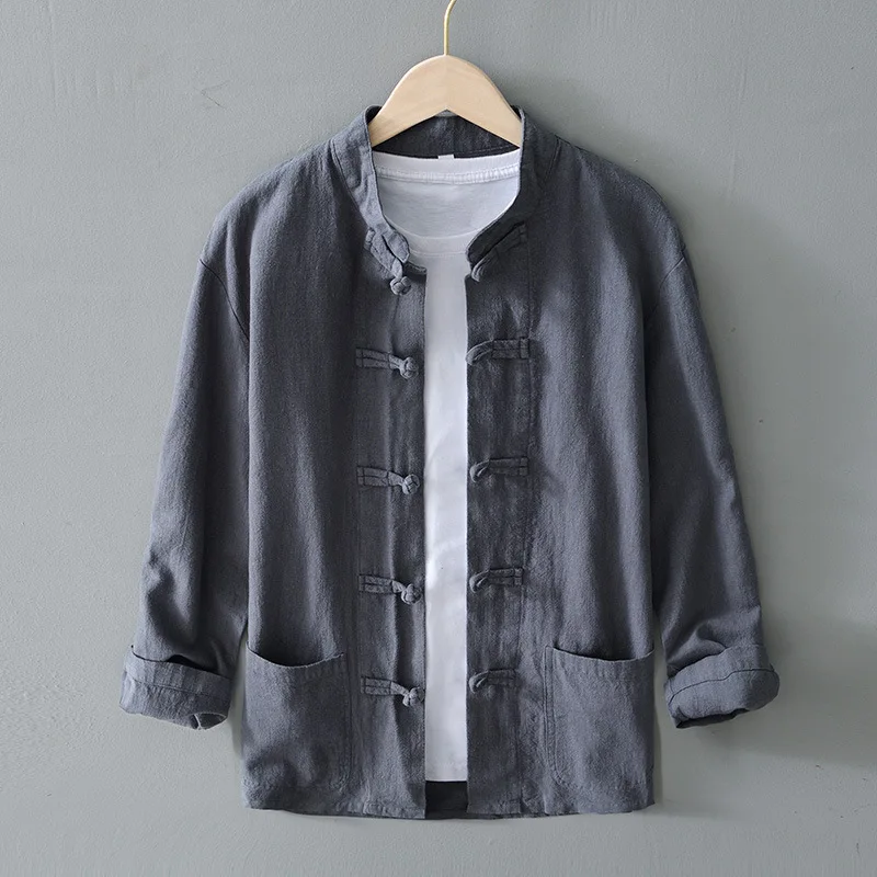 camisa-masculina-retro-estilo-chines-de-linho-e-algodao-manga-longa-com-botoes-gola-mandarim-traje-tang-casual-respiravel