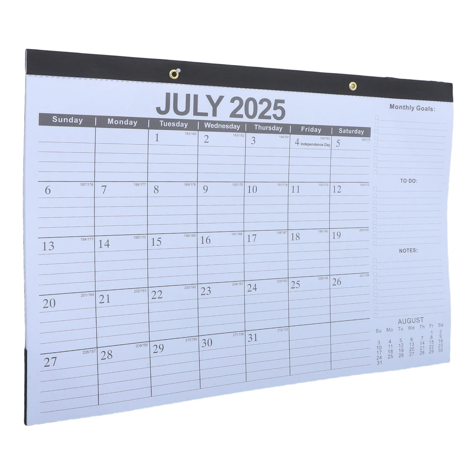 

18-Month Wall Calendar July 2025 To December 2026 Classic Vertical Hanging Design For Home Office School Thick Paper Large Grid