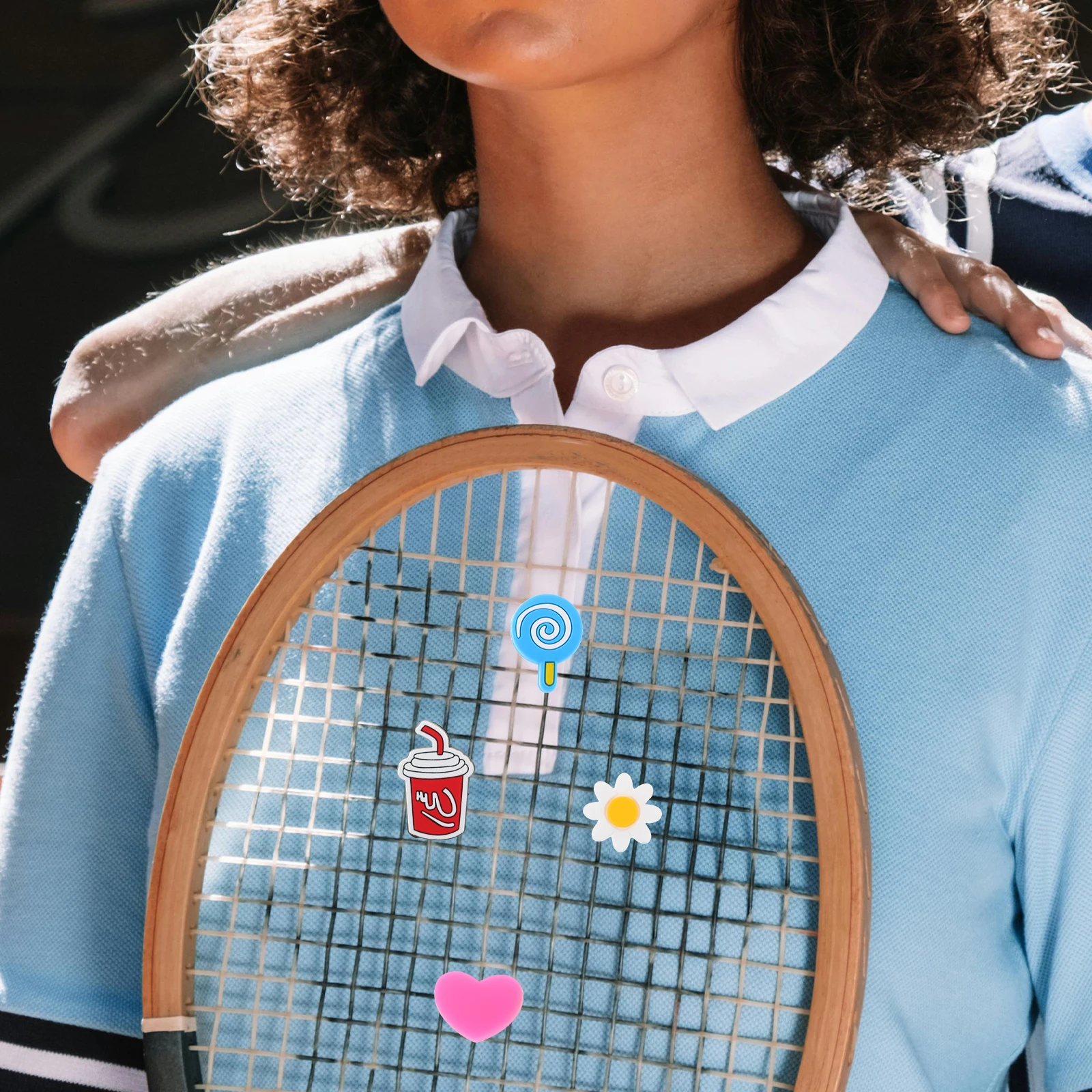 

18 Pcs Tennis Racket Shock Absorber Silicon Dampener Racquet Vibration Reducer Taste Fun Dampeners Decorative Dampner