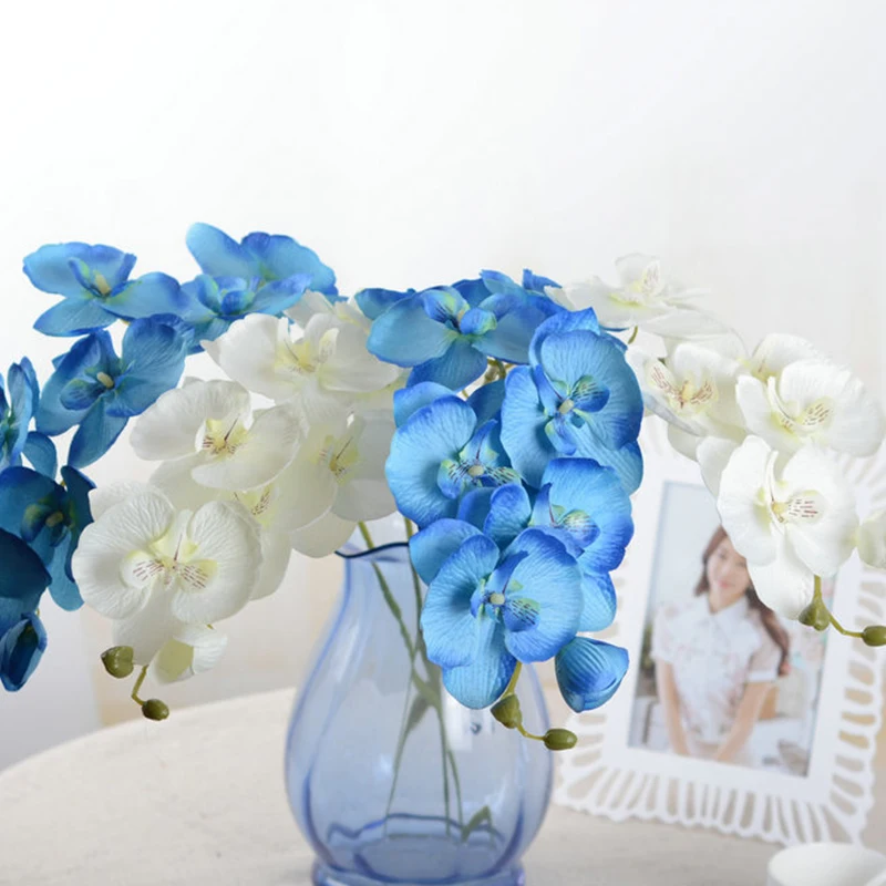 Simulation Flowers Hand-holding Home Decoration Plants Orchid Artificial Flowers Plastic Diy Accessories Party Supplies