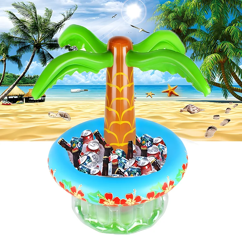 Inflatable Ice Bar Fruit Drink Ice Bucket Swimming Pool Beach Portable Pvc Food Beverage Cooler for Outdoor