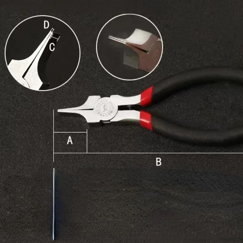 1PC Nylon Wide Flat Nose Pliers, Smooth Jaw Pliers for Jewelry Making, Wire Bending and Bead Polishing