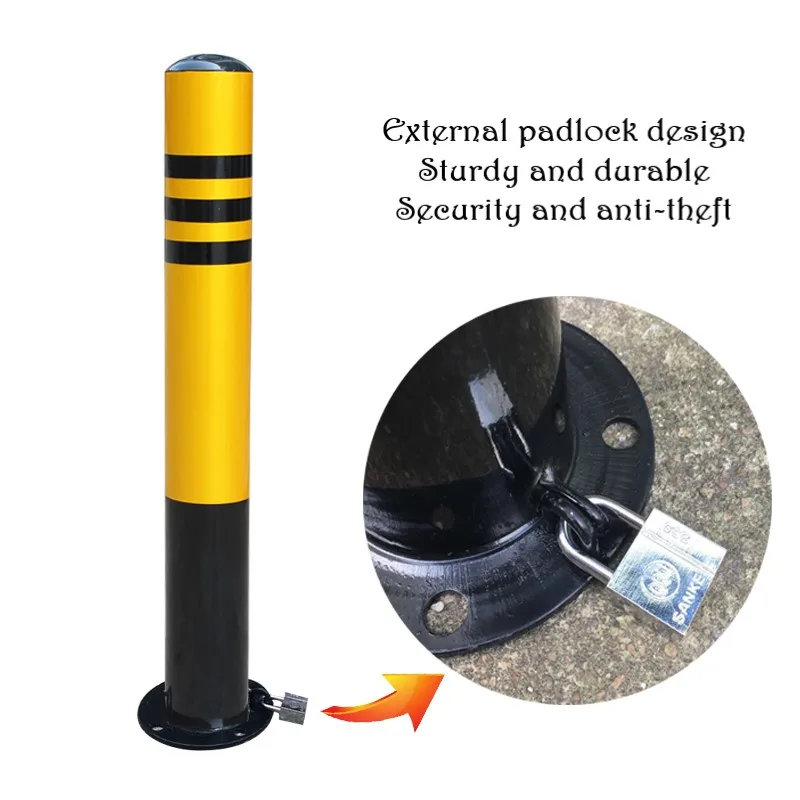 LHX-HD-LZ 76*600 Parking Lock Ground Lock Reflective Warning Column Isolation Column Parking Pile Activity Road Pile