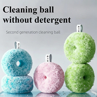 Antibacterial Bathroom Cleaning Ball, Sink Brush, Countertop Cleaning Brush, Washbasin, Bathroom Sink Brush, Magic Eraser