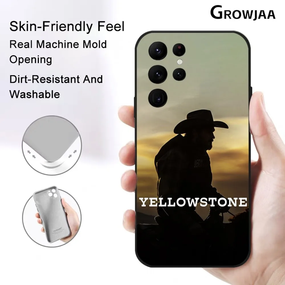 Y-Yellow S-Stones TV Show Phone Case for Samsung Galaxy S24 Ultra S22 S23 Ultra S21 S20 5G Protective Silicone TPU Funda