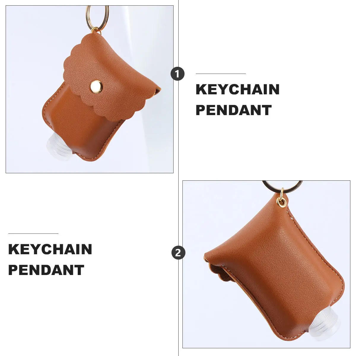 

Защитный чехол для бутылки с ключницей-держателем, портативный, легкий, прочный, для дезинфицирующего средства, геля для рук, для путешествий, 1 шт.