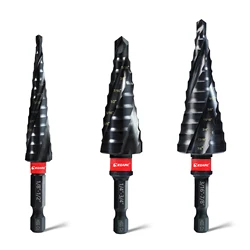 EZARC 3PCS Step Drill Bit for Metal, 1/8