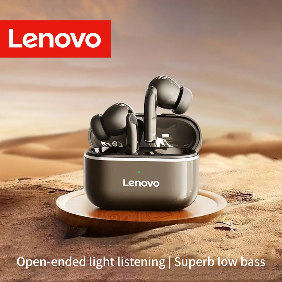 Lenovo Wireless Earbuds Low Latency Gaming Hd Call with Noise Reduction Mic Long Standby Ear Design Clear Communication Earphone