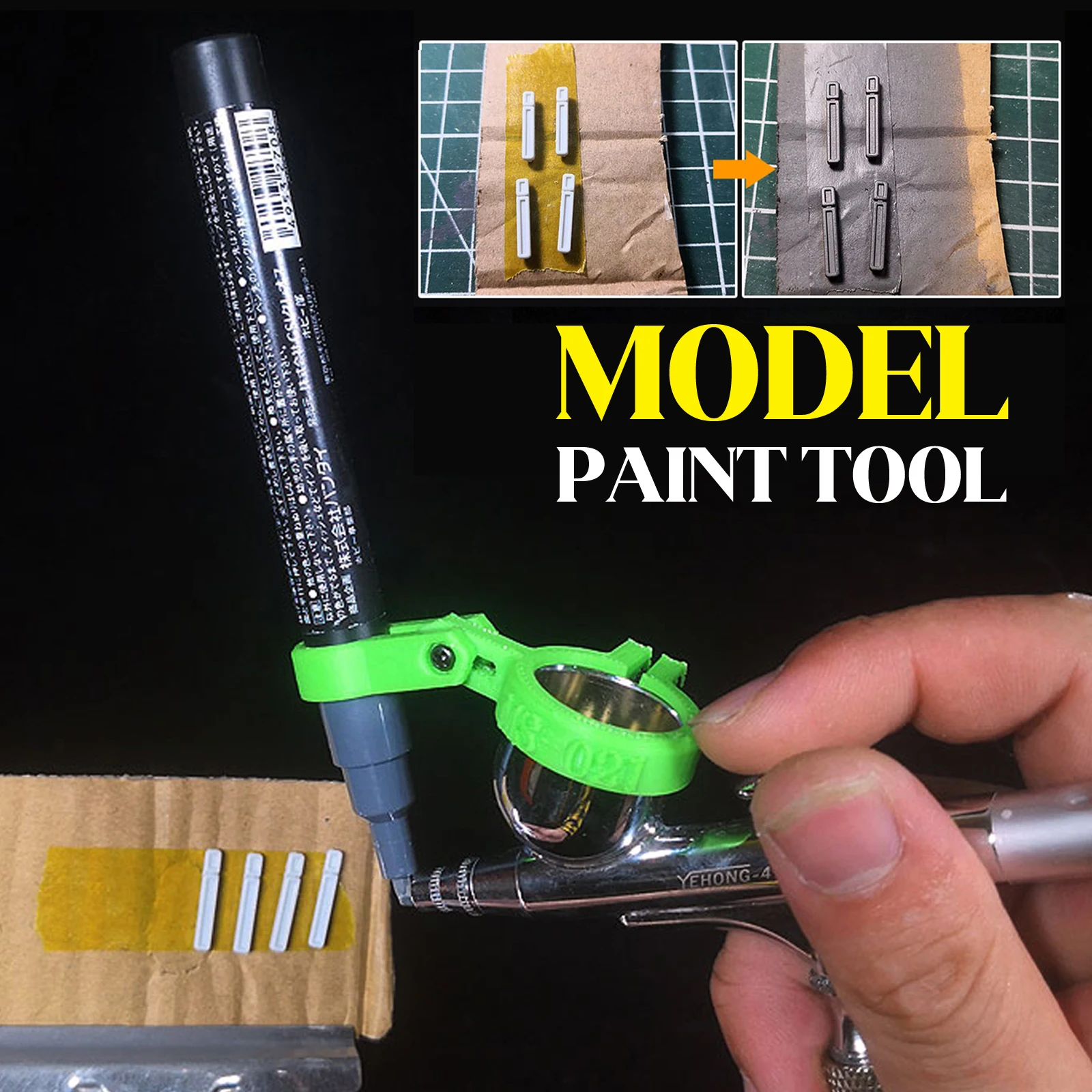 Spray Model Paint Tool Marker Pen to Airbrush Conversion Kit Hobby Tinting Tools Transformation Device Tool