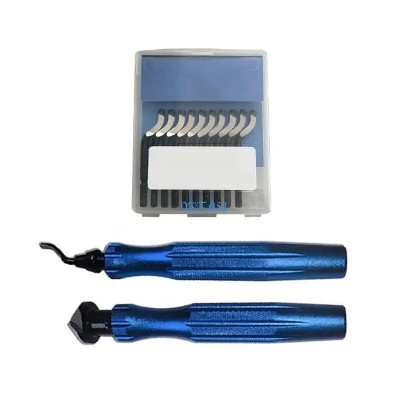 

E15A Trimmer Metal Scraper Handle Deburring Artifact Aluminum Handle Pipe Trimmer Burr Knife Reamer Metal Handle Tool