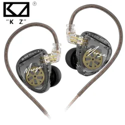 KZ Merga Earphones Bass Earbuds In Ear Monitor Headphones Sport Noise Cancelling HIFI Headset New Arrival!