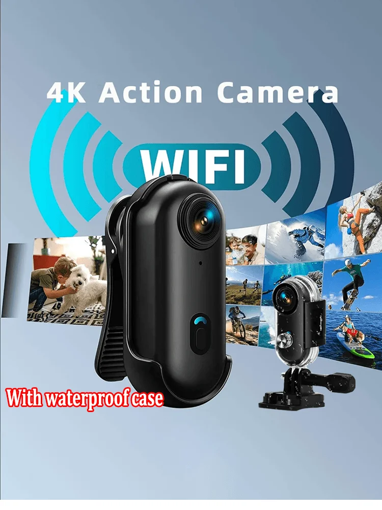 AliExpress WDSZKMYF 4K Bodycam Action Bike Camera Integrated Helmet Handlebar Motorcycle Road Sport Cam Battery Body Mini Full Hd Sports Action Wifi