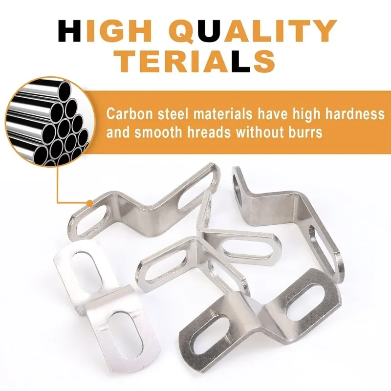 1/2/4PCS Motorcycle Z/L-Shaped Exhaust Pipe Bracket Modification Exhausts Pipe Clamps Stainless Steel Fixed Bracket Accessory