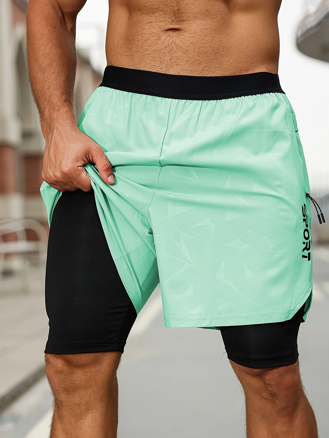 Men's casual sporty trendy running shorts