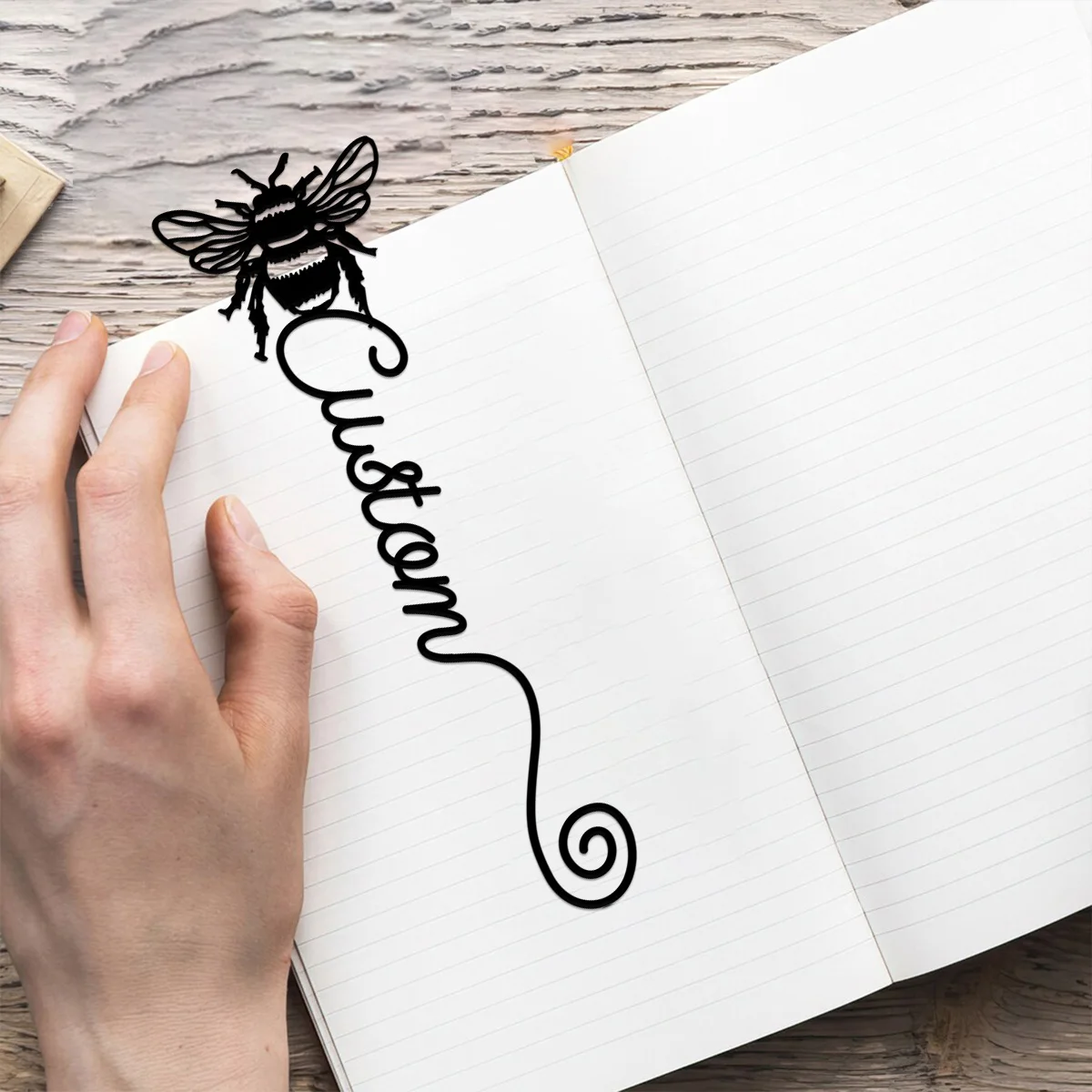 

Custom Bookmark, Book Lover Gift, Cute Little Bee Bookmark, Back To School Gift, Teacher Gift, Unique Bookmark, Insect Lover