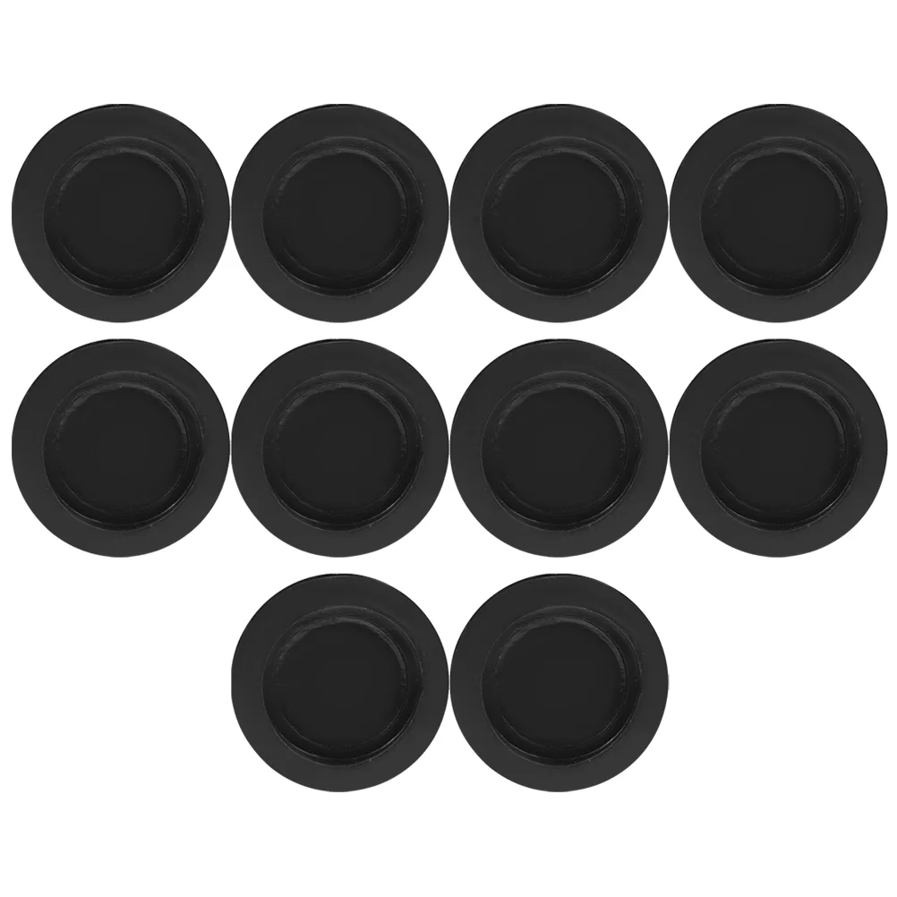 10 Pcs Plug Round Rubber Stopper Piggy Bank Coin Plugs Clothing Black Replacement