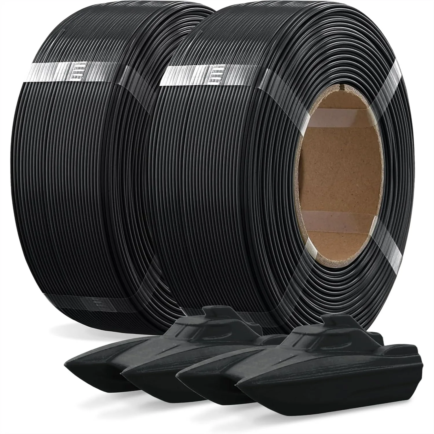 

PETG 3D Printer Filament 1.75mm Bundle 2kg, 2 Pack 1kg(2.2lbs) Refill for Reusable Spool, Accuracy +/- 0.02mm, Fit Most FDM 3D