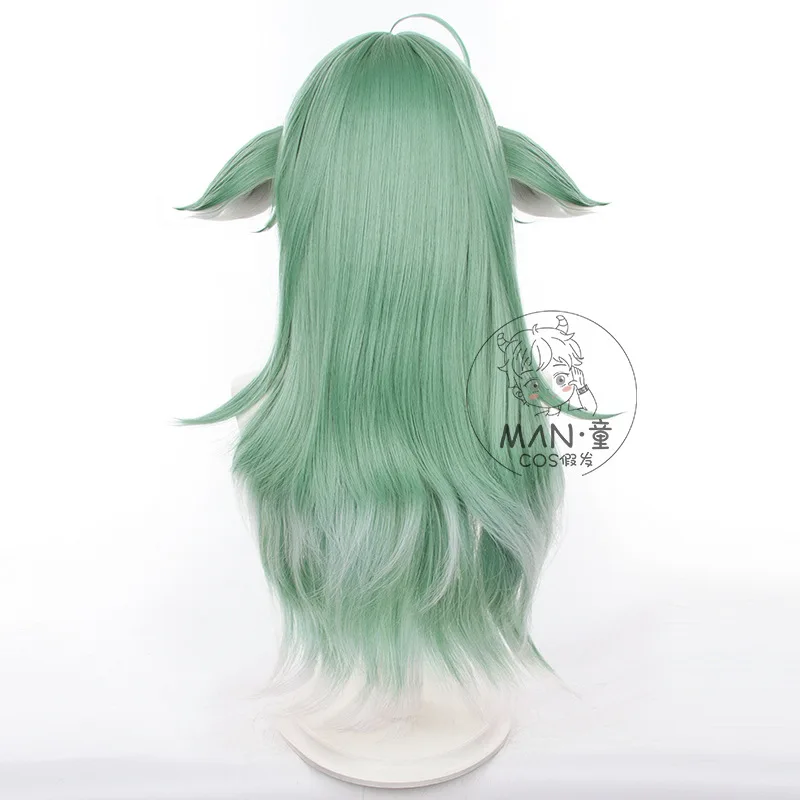 هونكاي: شعر مستعار ستار ريل هووهو التنكري شعر طويل متدرج على شكل حرف T مع آذان الوحش هدية الهالوين