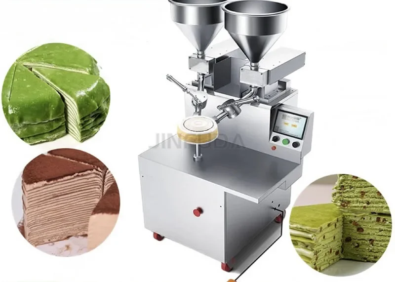 Efficient Automatic Cake Icing Machine For Round Cakes For Smearing Cream And Jam Dessert Tool