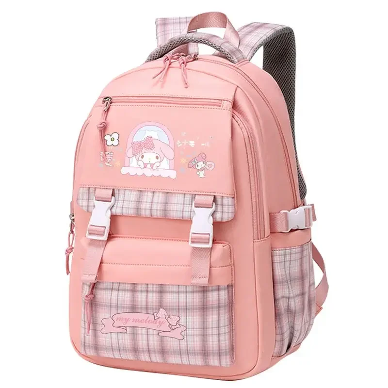 Sanrio Hello Kitty Melody Schoolbag Children Burden Reduction Lightweight Double-Shoulder Backpack Student Minimalist