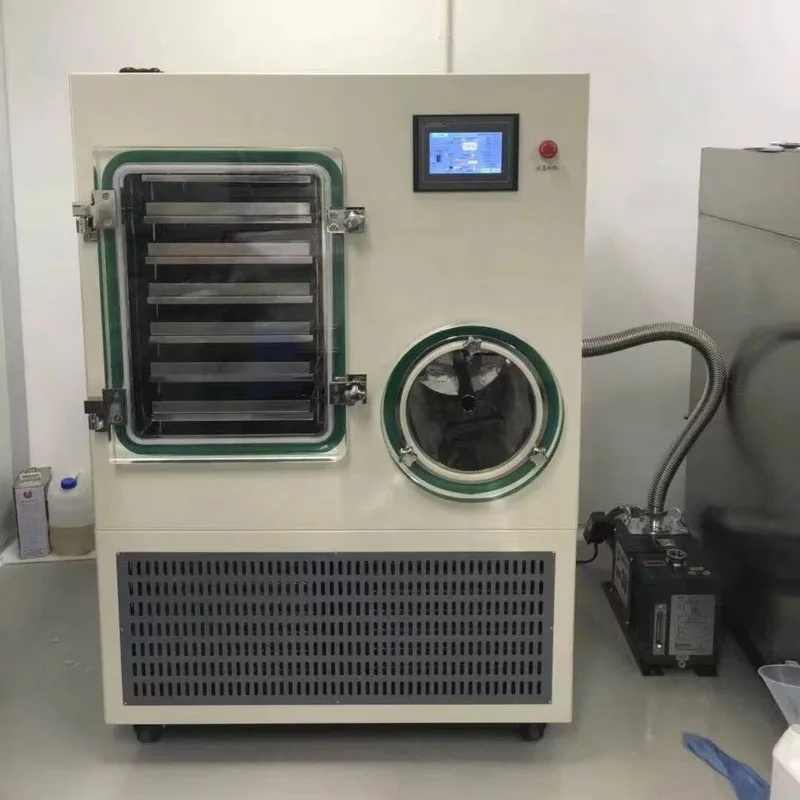 

Large Food Freeze Dryer Cooled Vacuum Freeze Dryer Lyophilizer Machine For Bulk Samples Bio Sample Food Probiotics Polypeptide