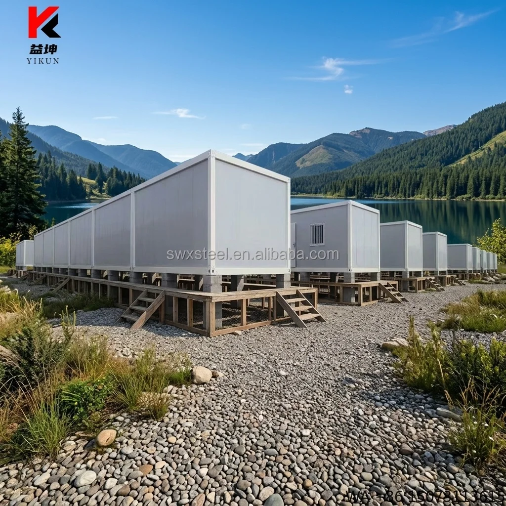 High Quality Hot Sale Ready Made Z-Shaped Folding House 20ft Prefabricated Steel Container Office Foldable Casa Container House