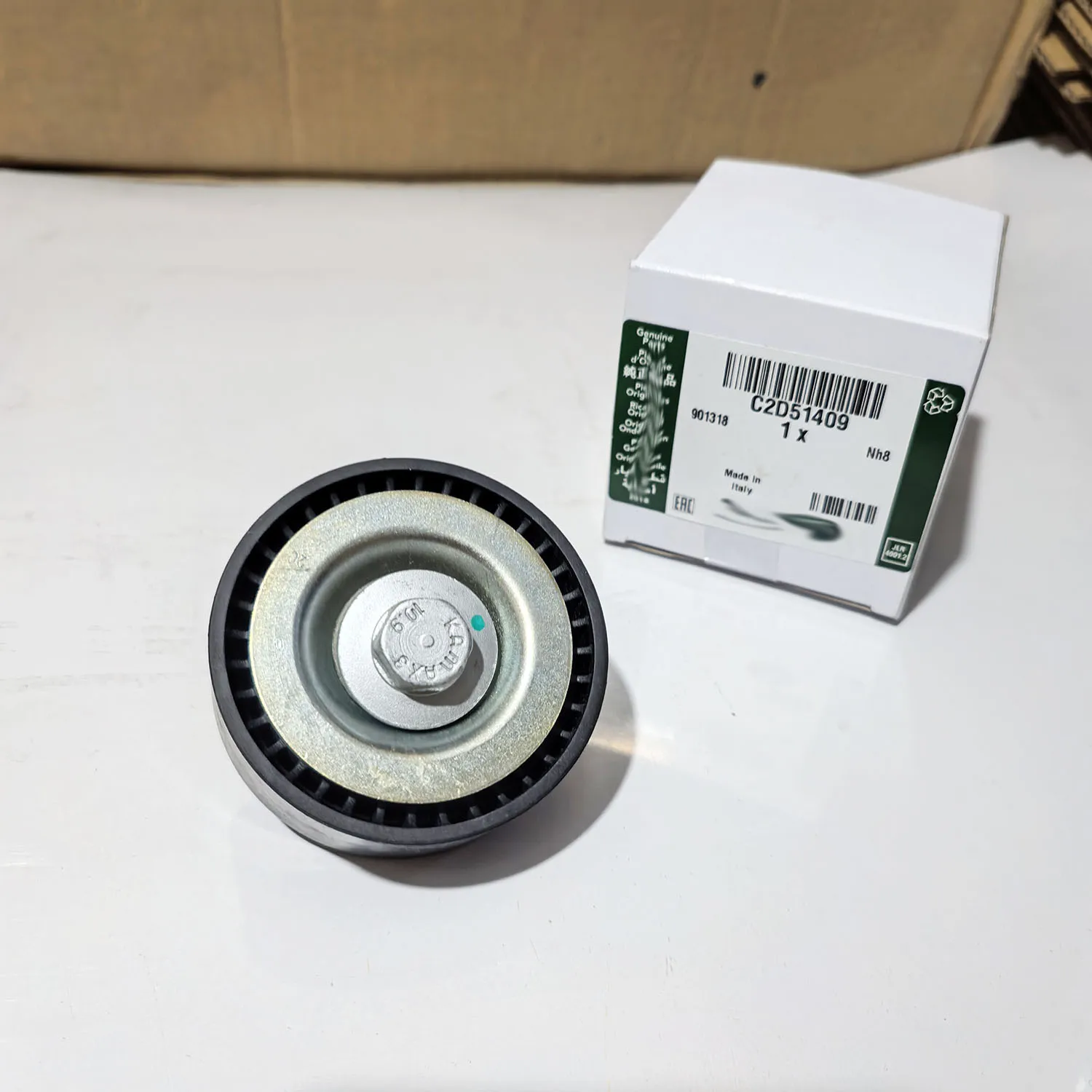 Belt Pulley Idler Pulley LR086420 LR057452 C2D19769 C2D51409 for Jaguar F-PACE 2016 for Jaguar XE