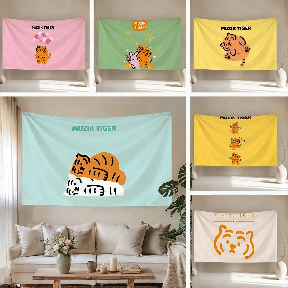 M-MUZIKS T-TIGERS Tapestry Customizable Tapestries Of Various Styles,wall Hangings, Celebrity Photo Printing,wall Hangings