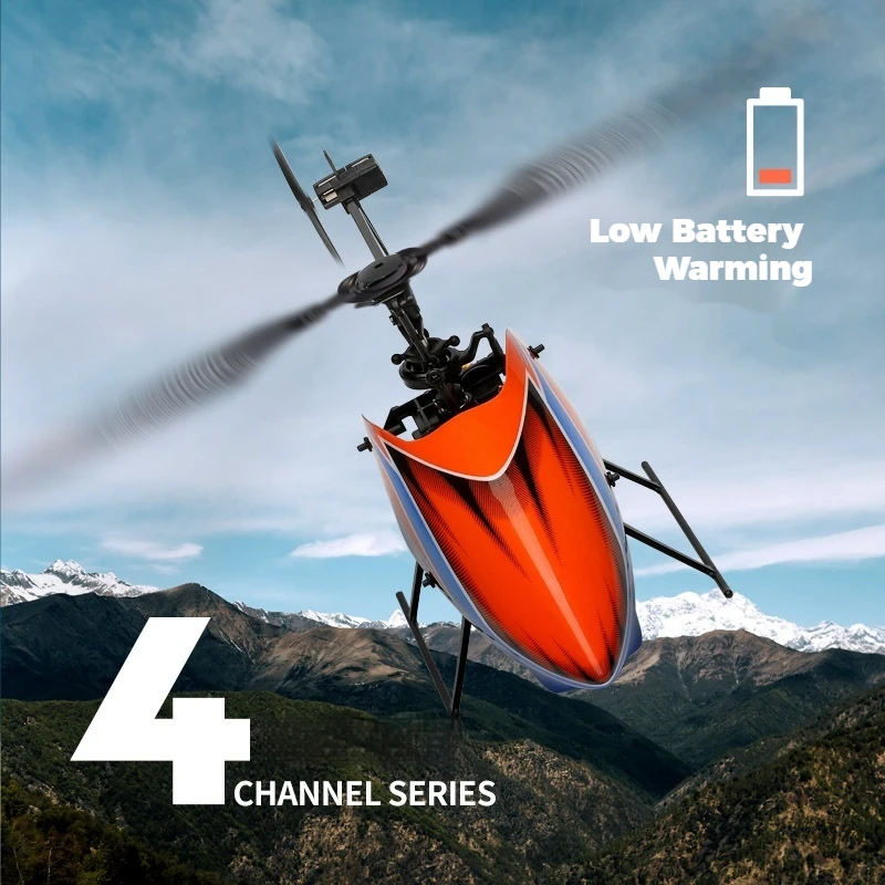 WLtoys K127 RC Helicopter 4CH Single Blade No Aileron Remote Control Aircraft Altitude Hold Hover Flight Model Toy for Kids