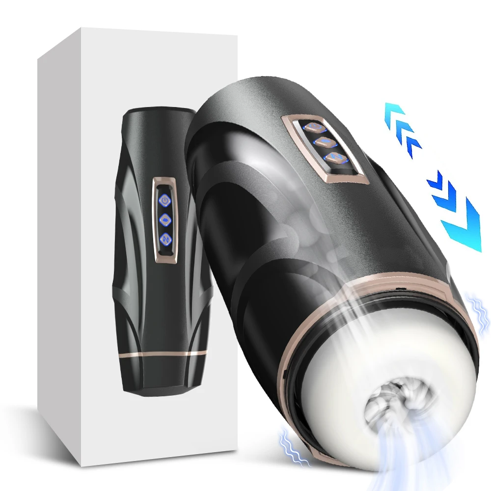 3 in 1 Automatic Male Vibrator Sucking Telescopic Vibration Mastubrator  Realistic Stroker Adult Sex Toys for Men Masturbation
