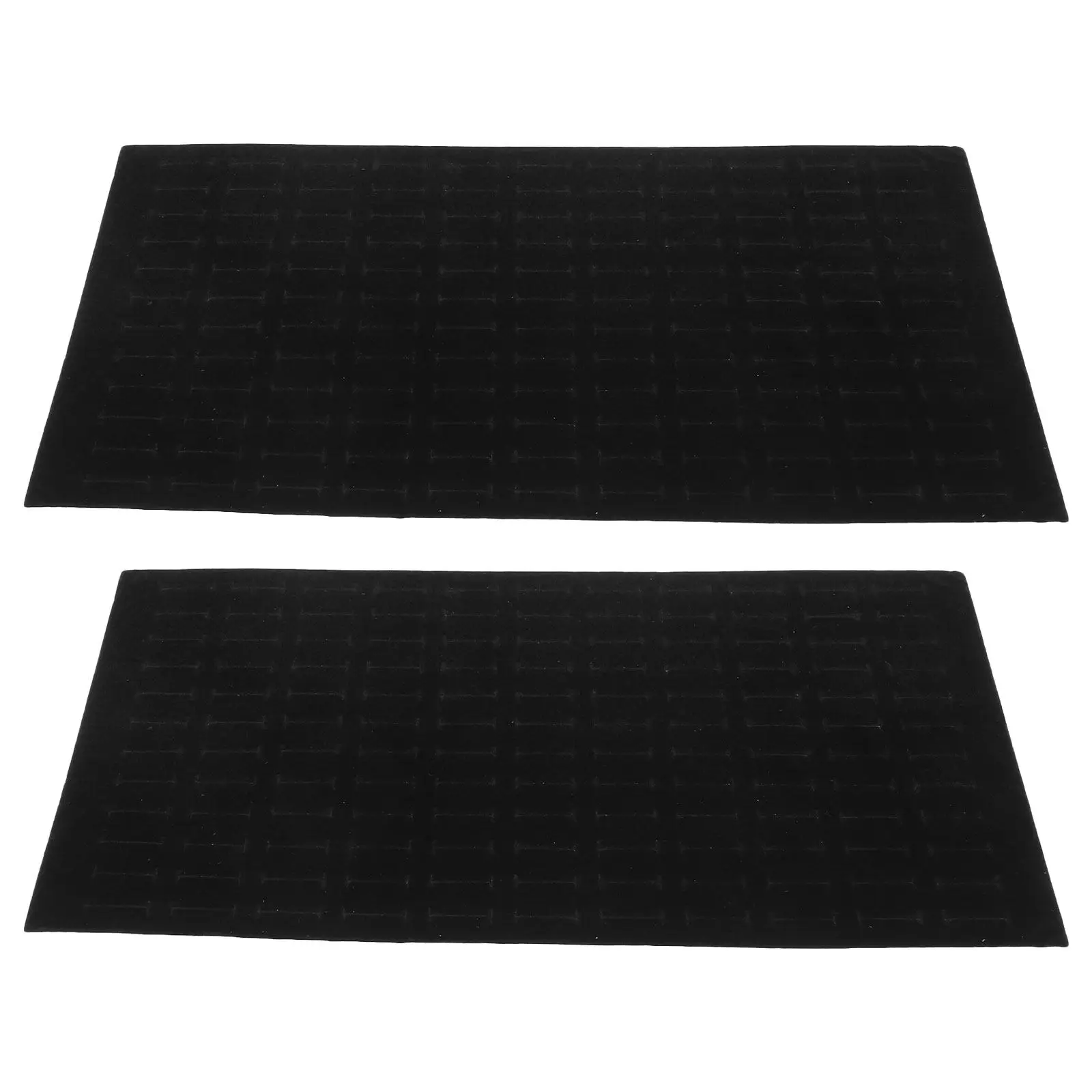 

2pcs Jewelry Box Inserts: 120 Slots Ring Display Tray Insert For Drawer Jewelry Organizer Trays Storage Plate Display Mat Holder