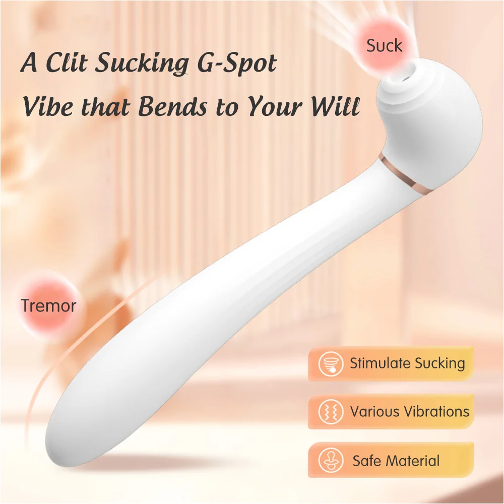 

2 in1 Sucking Vibrators for Women Clitoris Stimulator Nipple Clit Sucker G Spot Massage Female Masturbator Sex Toys for Adults