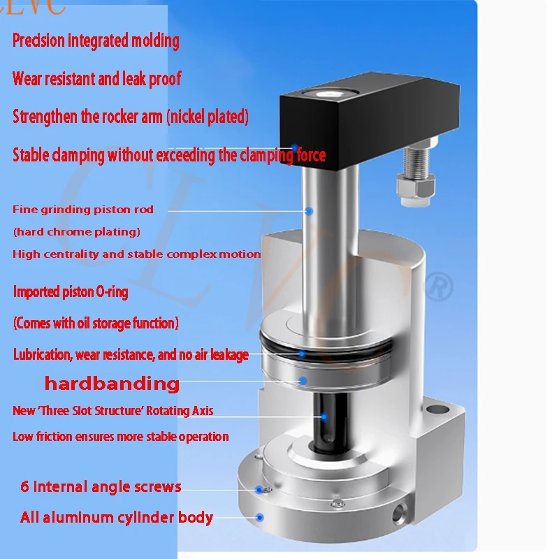 ACK single pressure plate small pneumatic rotary clamping cylinder  ACK angle downward pressure ACK25 ACK32 ACK40 ACK50 ACK63