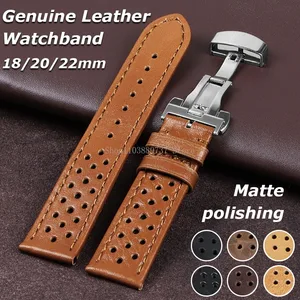 18 mm 20 mm 22 mm universell Männer Weibliches echtes Lederarmband Sport Sportarmband Weiches Armband 12 Hauptverkauf Tennis Buffalo - №5