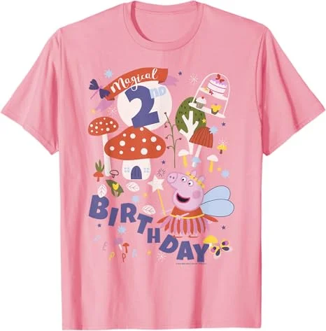 

Летняя футболка 2026 с мультяшным принтом «Свинка Пеппа» от Hasbro, дышащая, свободная, повседневная, для детей и унисекс