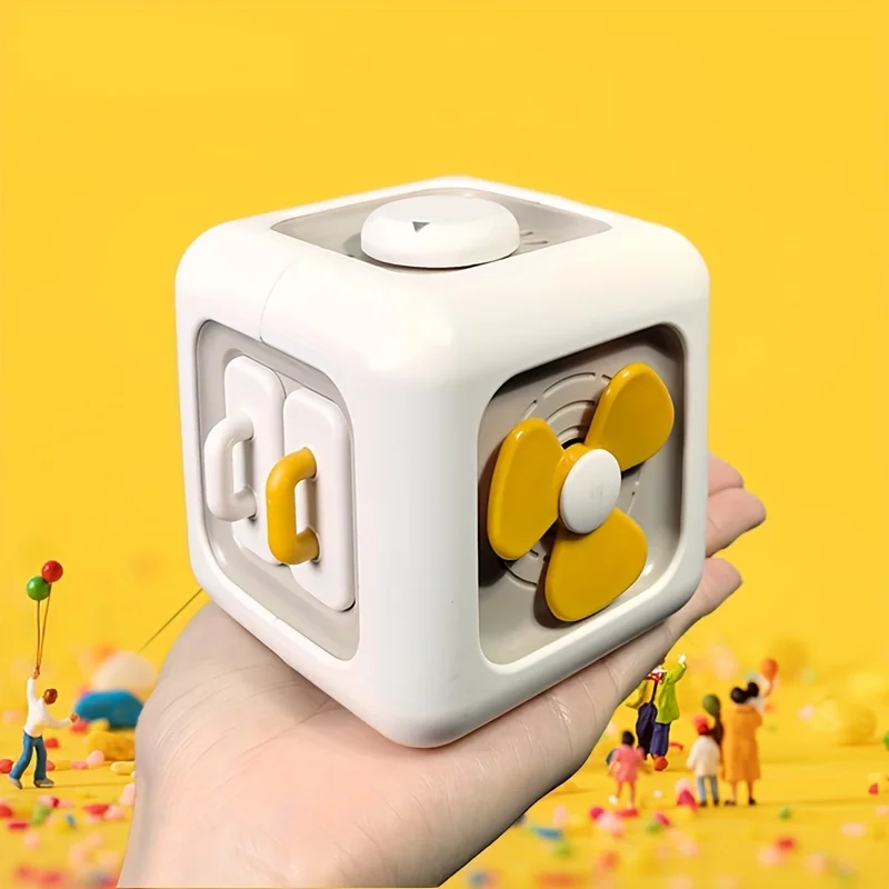 6 ด้าน Busy Box Interactive การเรียนรู้ของเล่นปุ่มสีสัน Levers สวิทช์สําหรับชายหญิงคริสต์มาสของขวัญทนทานขี้เล่น