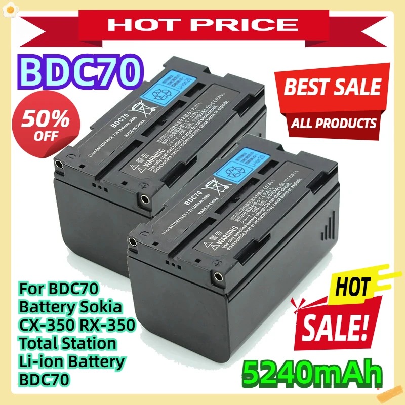 

For BDC70 Battery Sokia CX-350 RX-350 Total Station Li-ion Battery BDC70
