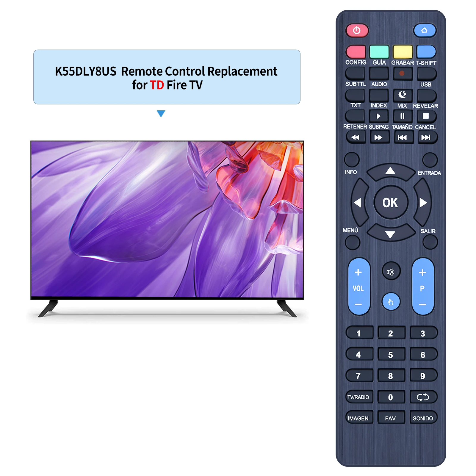 جديد لجهاز التحكم عن بعد للتلفزيون TD Systems K50DLY8US K55DLY8US LED HDTV