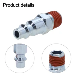 5Pc 1/4 Inch NPT Male Air Line Fitting Hose External Thread Male Plug Power Tool Parts Compressor Quick Release Connector