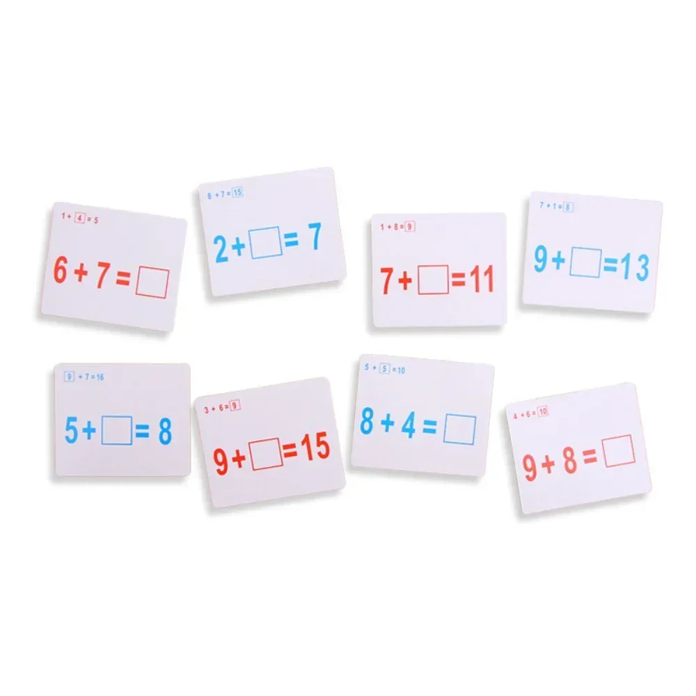 1pc Kids Learning Cards Mathematics Flash Card Addition Subtraction Multiplication Division Math Educational Toys for Children