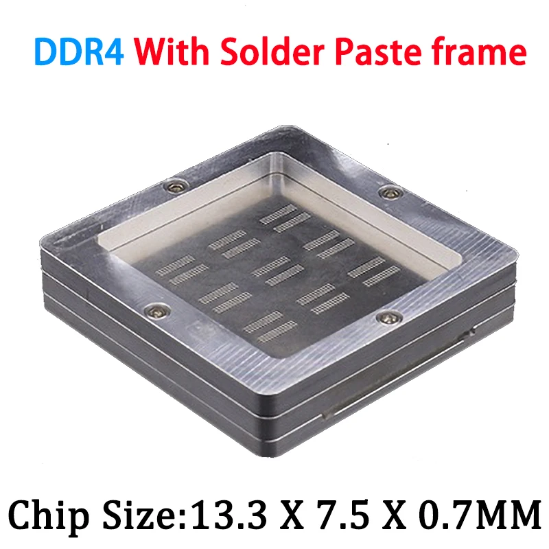 9 in 1 BGA Reballing Stencil Kits for DDR3/DDR4/DDR5/DDR5X/DDR6 Tin Planting Platform BGA template