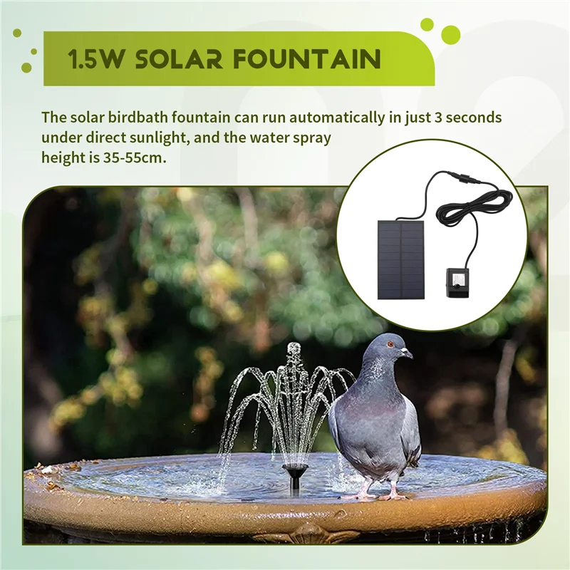 

Солнечный фонтанный насос Насос для фонтана на солнечной энергии Солнечный фонтан с трубкой-AC17