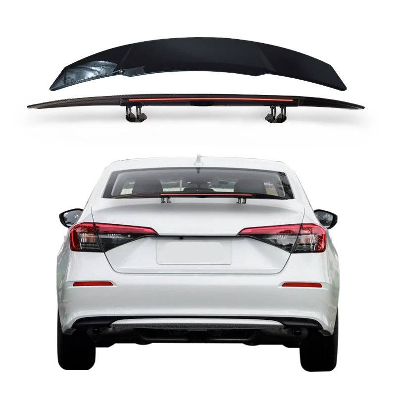 

Glossy Black New Design Modified high quality ABS Electric Automatic Car Spoiler Wings Universal For honda accord