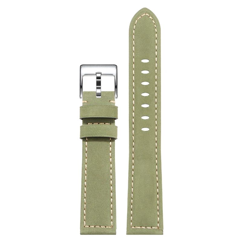 shengmeirui XL verlängertes Länge 140+90 mm Lederarmband für Hamilton Panerai SEIKO verlängertes und verdicktes Herrenuhrenarmband 22MM24MM 8