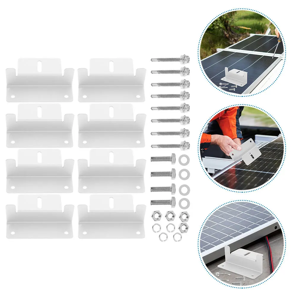 

1Set Aluminum Alloy Solar Panel Rack Household Solar Panel Holder Durable Light Stand for Home Use