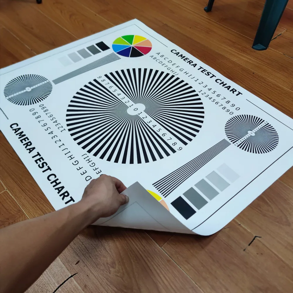 1M*0.75M CCTV Camera Test Chart For Camera Focusing Lens Debugging Test