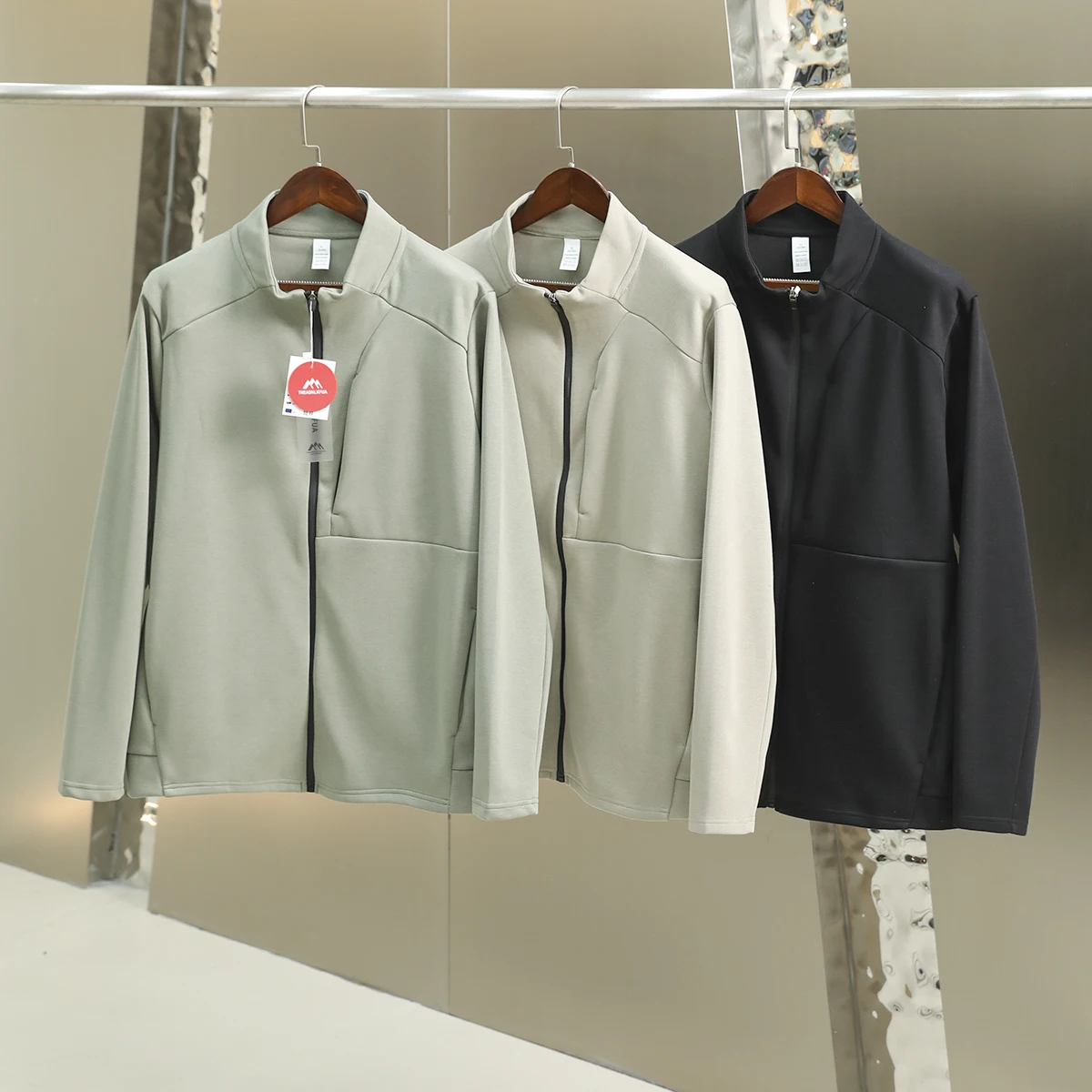 

Outdoor Men's Faion Stand Collar Jaet 3D Tailoring Pred Sed Zipper Warm Long Sve Autumn Winter New Sle