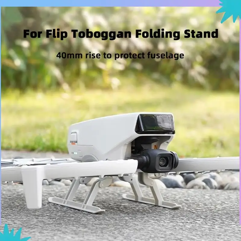 ABZW Tren de aterrizaje plegable para protector de cardán de terreno de arena/hierba para trineo de liberación rápida DJI Flip