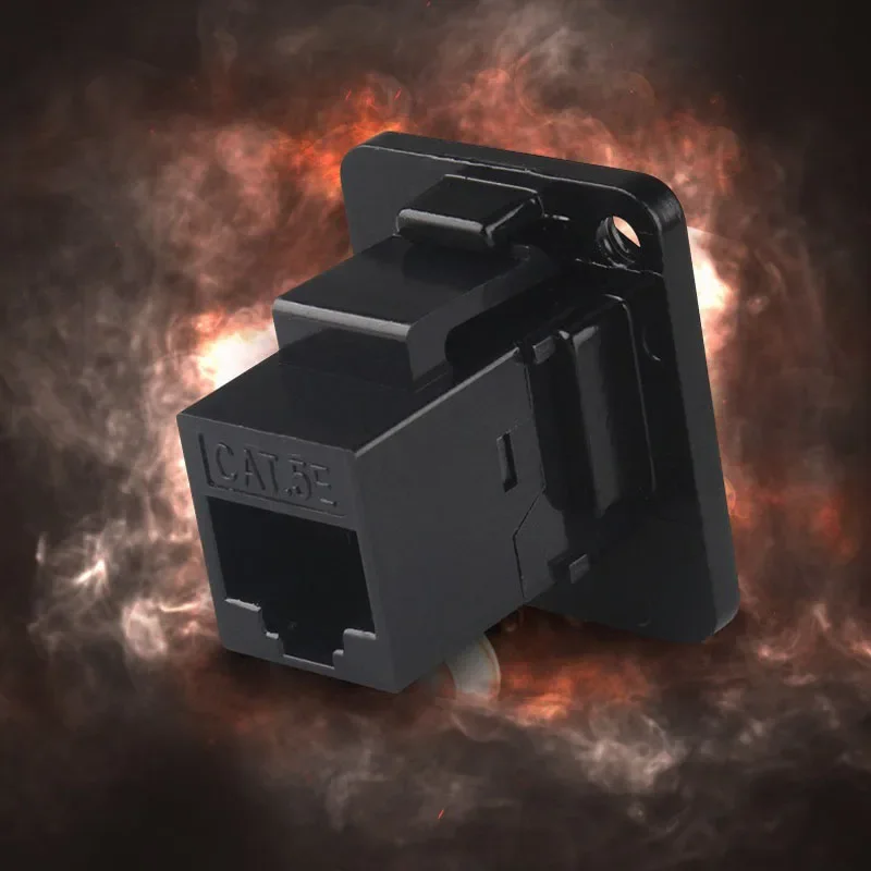 Industrial Grade D-type RJ45 Network Module USB2.0/3.0 Panel Connector HDMI CAT7 CAT6A CAT5E Shielded Crimping Module Socket