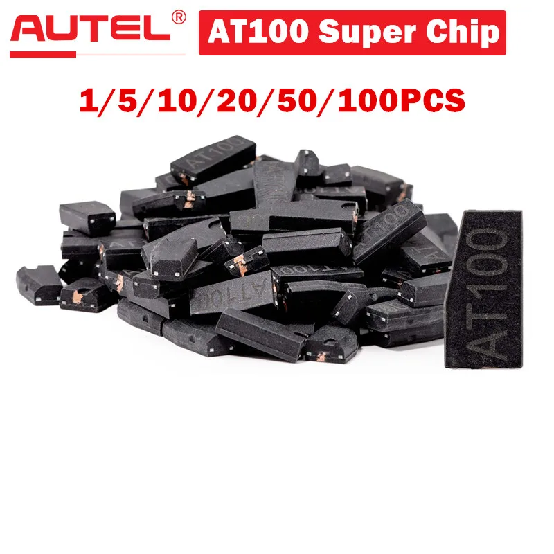 

1/5/10/20/50/100 шт. Autel AT100 универсальный чип супертранспондера, совместимый с сериями KM100 IM508 и IM608, 10 шт./лот